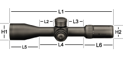 Afmetingen Razor HD Gen II richtkijkers