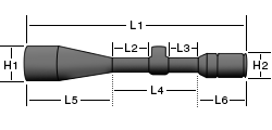 Maten Konus Richtkijker Konuspro-Plus 6-24x50 AO