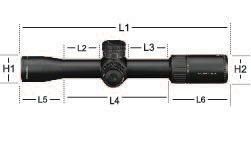 Viper PST GEN II 2-10x32 afmetingen