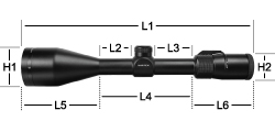 Vortex Diamondback 3.5-10x50 afmetingen