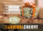 SurvivalCheque - Cadeaubon t.w.v. € 25,00