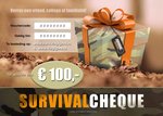 SurvivalCheque - Cadeaubon t.w.v. € 100,00