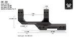 Vortex Cantilever Montage 30 mm 2-Inch Offset (1.59 inch/40.39mm)