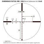 Vortex Diamondback Tactical 3-9x40 Richtkijker, VMR-1 Dradenkruis (MOA)