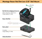 Vortex Razor Mount Red Dot Low 3/8 rail mount