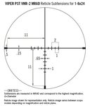 Vortex Richtkijker Viper PST Gen II 1-6x24 SFP, VMR-2 Dradenkruis (MRAD)