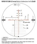 Vortex Viper PST Gen II 5-25x50 FFP tactical richtkijker, EBR-2C Dradenkruis (MRAD)