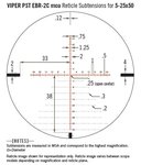 Vortex Viper PST Gen II 5-25x50 FFP tactical richtkijker, EBR-2C Dradenkruis (MOA)