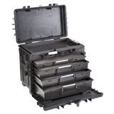 Explorer Cases 5140 Trolley Zwart met Plukschuim Lades_