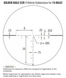 Vortex Richtkijker Golden Eagle HD 15-60x52 SFP, ECR-1 Dradenkruis (MOA)_