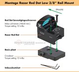 Vortex Razor Mount Red Dot Low 3/8 rail mount"_