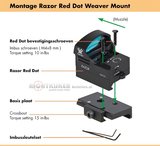 Vortex Razor Mount Red Dot Low Rail Weaver_