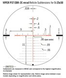 Vortex Viper PST Gen II 5-25x50 FFP tactical richtkijker, EBR-2C Dradenkruis (MRAD)_