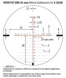 Vortex Viper PST Gen II 5-25x50 FFP tactical richtkijker, EBR-2C Dradenkruis (MOA)_