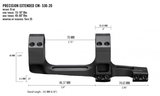 Vortex Precision Extended Cantilever 30mm 20 moa_